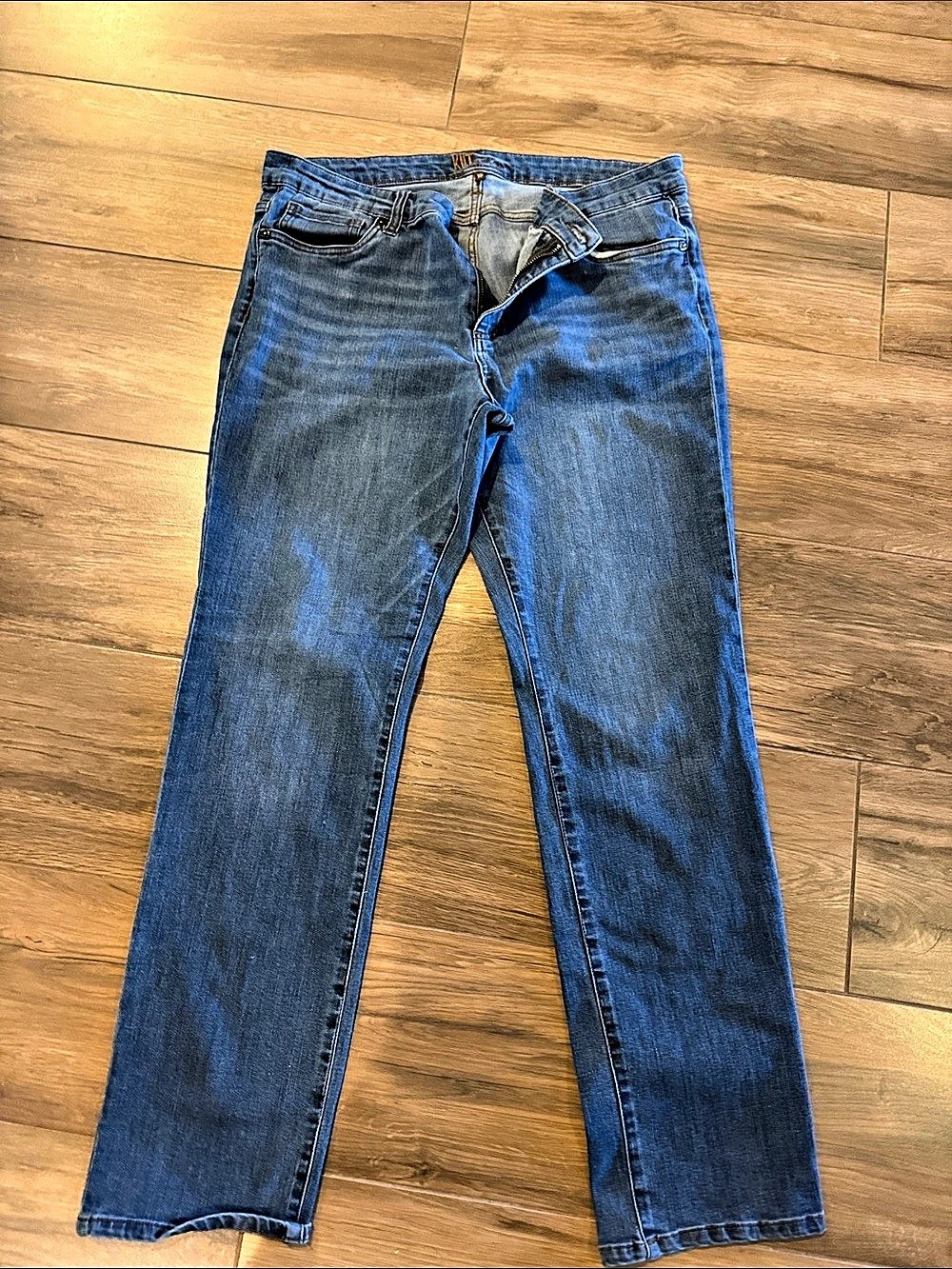 Kut from the Kloth Straight Leg Jeans in Blue Waist 12